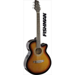 Мини джамбо гитара с датчиком Stagg SA40MJCFI-BS, фото 